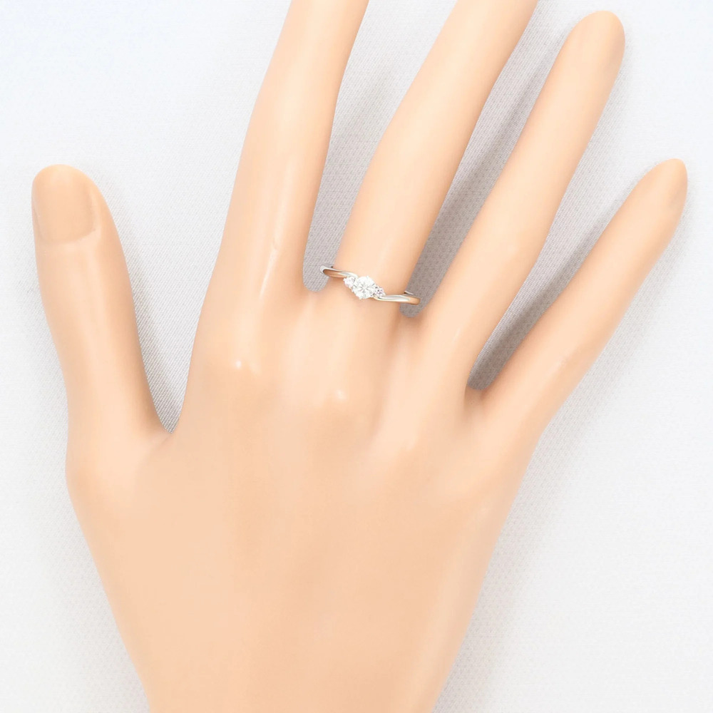 VINTAGE Silver Diamond Ring - Picture 6 of 8